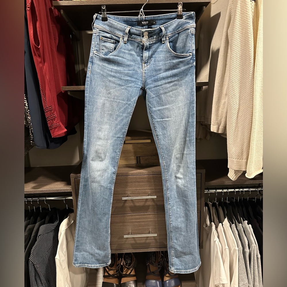 Hudson Baby Beth Light Blue Denim Jeans 28 Long